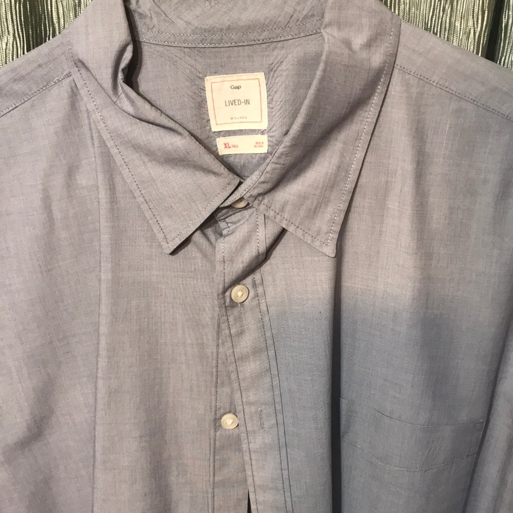 Men’s gap livid one dress shirt